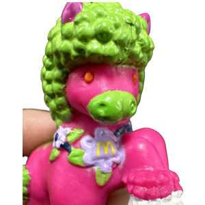 Mc Donalds Happy Meal Toy My Little Pony Tinosaurs 1985 Aviva Ent Inc Pink Green